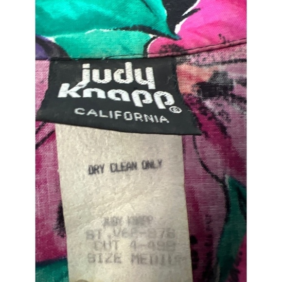 ***vintage**** JUDY KNAPP FLORAL PRINT TOP AND SHORTS SET - SIZE M - Picture 5 of 5